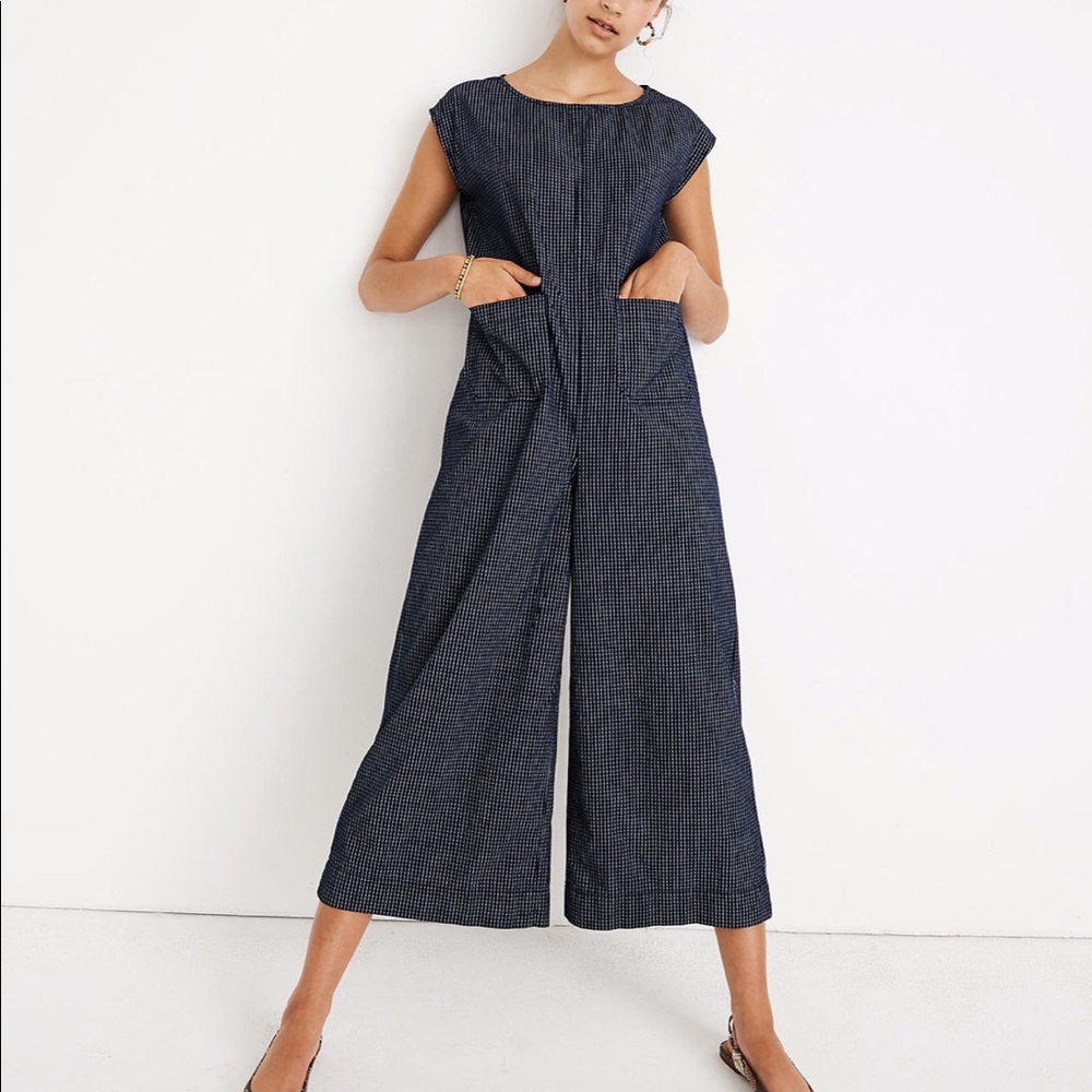 NEW!!! MADEWELL RELAXED JUMPSUIT MINI WINDOW PANE